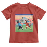 Funny Kendo Cat Toddler T Shirt Samurai Martial Arts - Wonder Print Shop