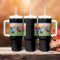 Funny Kendo Cat Tumbler With Handle Samurai Martial Arts - Wonder Print Shop