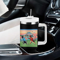 Funny Kendo Cat Tumbler With Handle Samurai Martial Arts - Wonder Print Shop