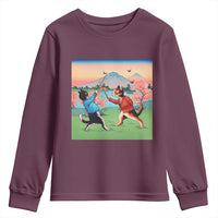 Funny Kendo Cat Youth Sweatshirt Samurai Martial Arts - Wonder Print Shop