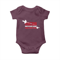 Funny Fencer Baby Onesie Fencing Make Me New Friends And Stab Them - Wonder Print Shop