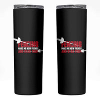 Funny Fencer Skinny Tumbler Fencing Make Me New Friends And Stab Them - Wonder Print Shop