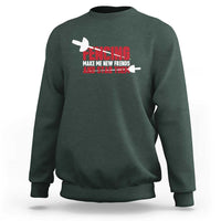 Funny Fencer Sweatshirt Fencing Make Me New Friends And Stab Them - Wonder Print Shop