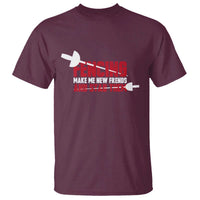 Funny Fencer T Shirt Fencing Make Me New Friends And Stab Them - Wonder Print Shop