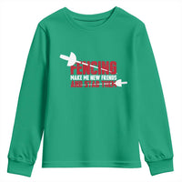 Funny Fencer Youth Sweatshirt Fencing Make Me New Friends And Stab Them - Wonder Print Shop
