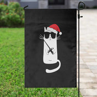 Funny Cat Fencing Christmas Garden Flag Cute Kitty Lover - Wonder Print Shop