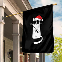 Funny Cat Fencing Christmas Garden Flag Cute Kitty Lover - Wonder Print Shop