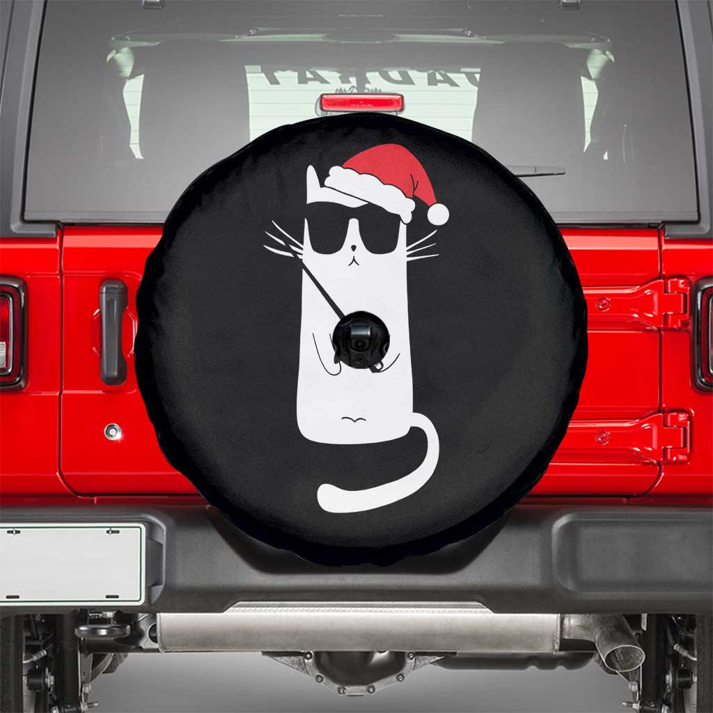 Funny Cat Fencing Christmas Spare Tire Cover Cute Kitty Lover - Wonder Print Shop