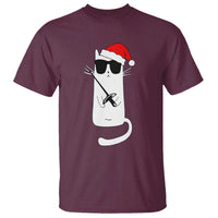 Funny Cat Fencing Christmas T Shirt Cute Kitty Lover - Wonder Print Shop