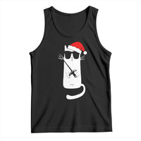 Funny Cat Fencing Christmas Tank Top Cute Kitty Lover - Wonder Print Shop