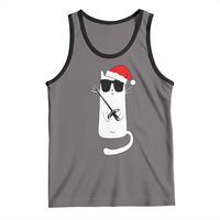 Funny Cat Fencing Christmas Tank Top Cute Kitty Lover - Wonder Print Shop