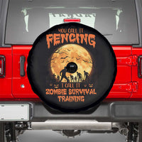 Funny Fencing Halloween Spare Tire Cover You Call It Fencing Zombie Survival - Wonder Print Shop