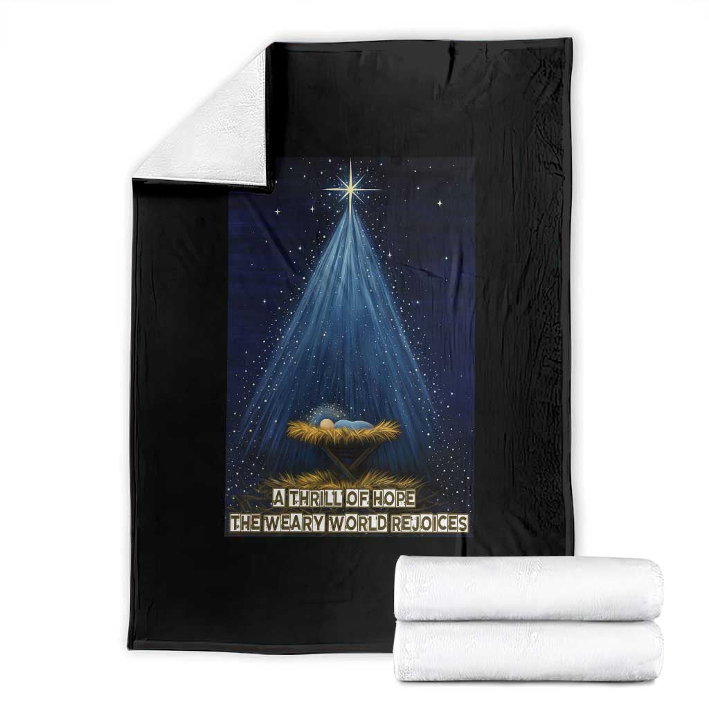 Nativity Scene Christmas Throw Blanket Biible Baby Jesus Christian - Wonder Print Shop