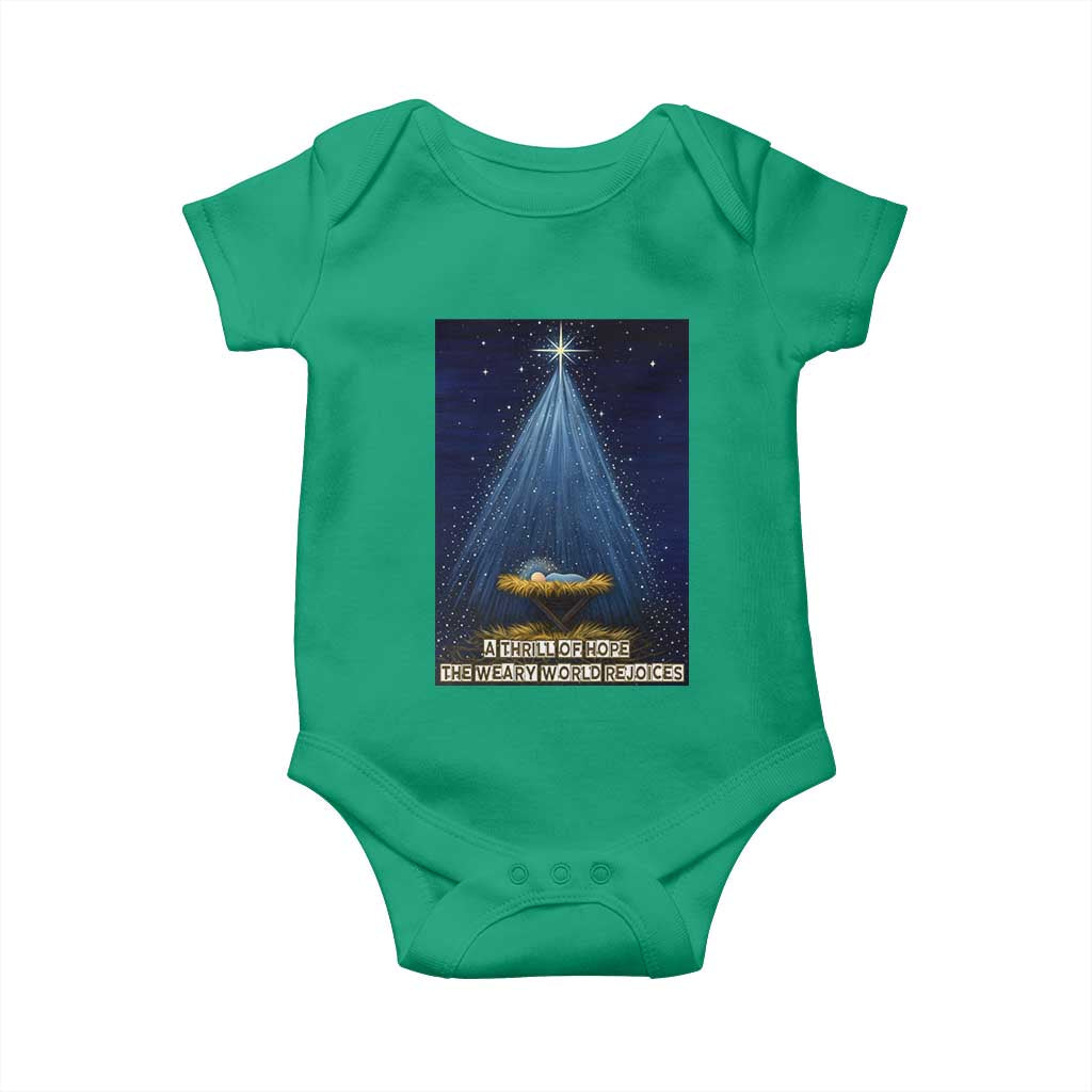 Nativity Scene Christmas Baby Onesie Biible Baby Jesus Christian - Wonder Print Shop