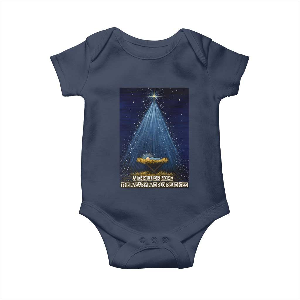 Nativity Scene Christmas Baby Onesie Biible Baby Jesus Christian - Wonder Print Shop