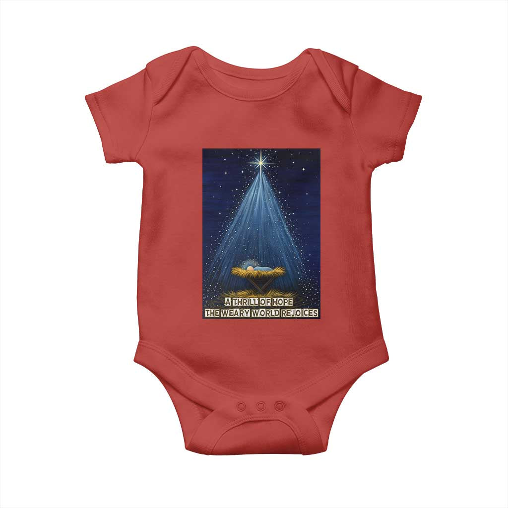 Nativity Scene Christmas Baby Onesie Biible Baby Jesus Christian - Wonder Print Shop