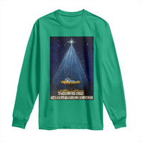 Nativity Scene Christmas Long Sleeve Shirt Biible Baby Jesus Christian - Wonder Print Shop