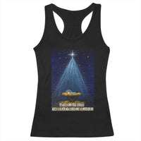 Nativity Scene Christmas Racerback Tank Top Biible Baby Jesus Christian - Wonder Print Shop
