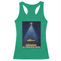 Nativity Scene Christmas Racerback Tank Top Biible Baby Jesus Christian - Wonder Print Shop
