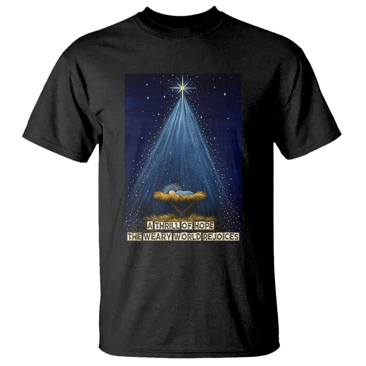Nativity Scene Christmas T Shirt Biible Baby Jesus Christian - Wonder Print Shop