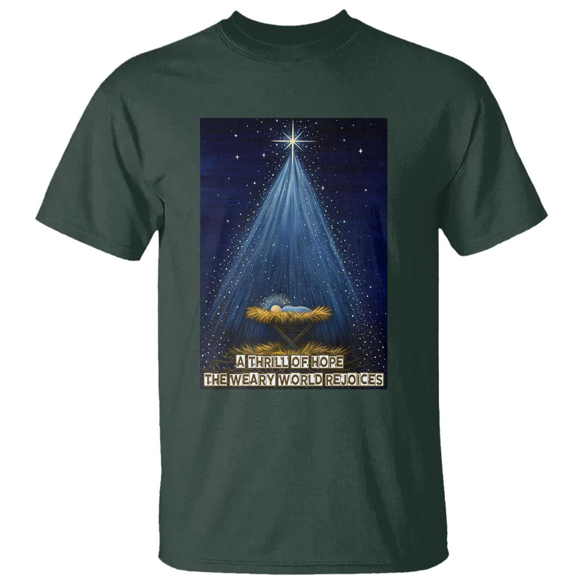 Nativity Scene Christmas T Shirt Biible Baby Jesus Christian - Wonder Print Shop