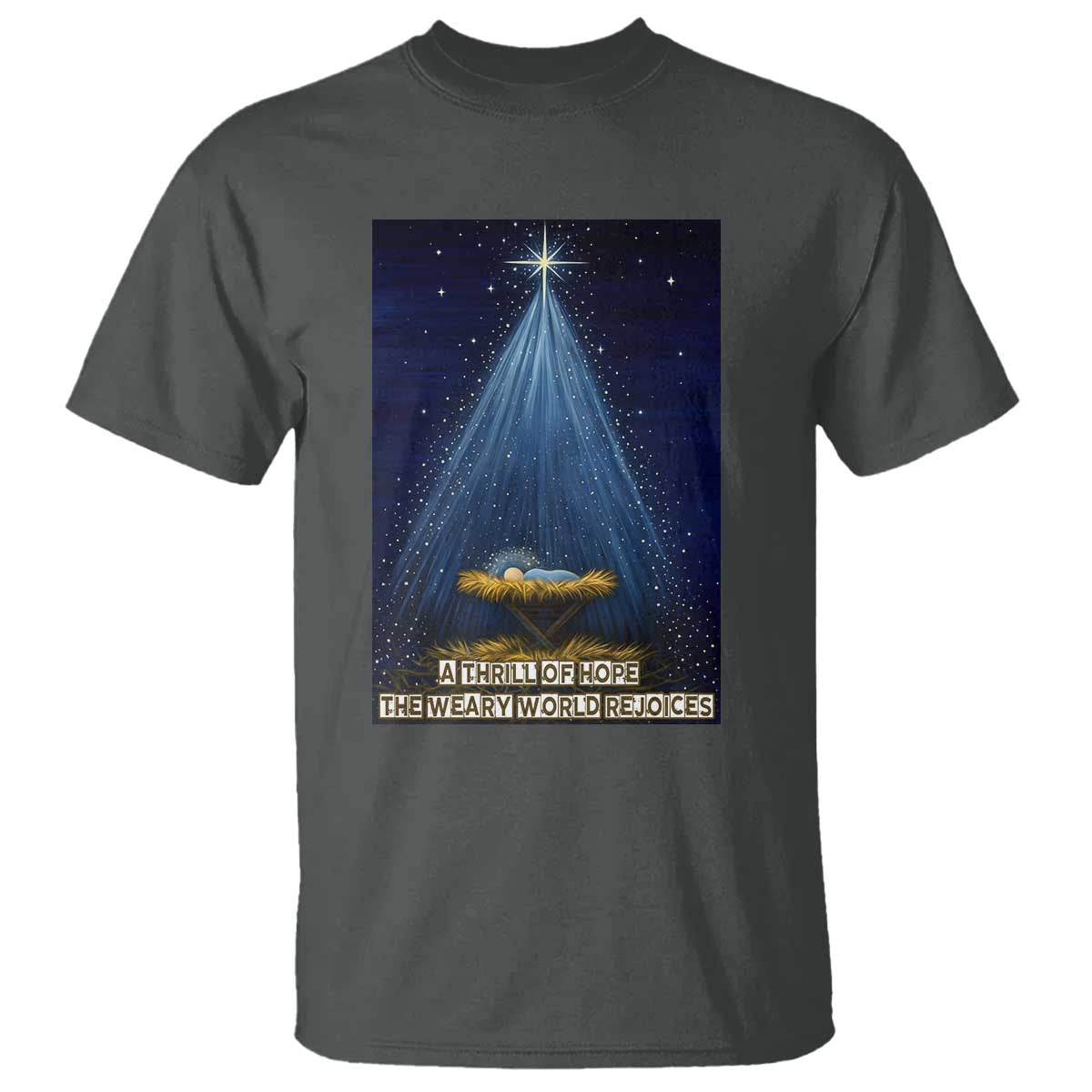 Nativity Scene Christmas T Shirt Biible Baby Jesus Christian - Wonder Print Shop