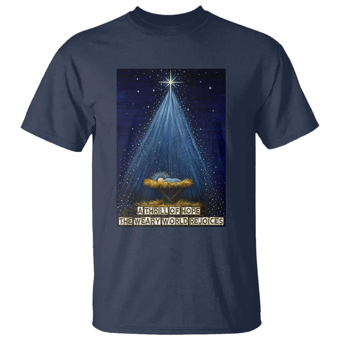 Nativity Scene Christmas T Shirt Biible Baby Jesus Christian - Wonder Print Shop