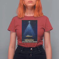 Nativity Scene Christmas T Shirt For Women Biible Baby Jesus Christian - Wonder Print Shop