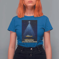 Nativity Scene Christmas T Shirt For Women Biible Baby Jesus Christian - Wonder Print Shop