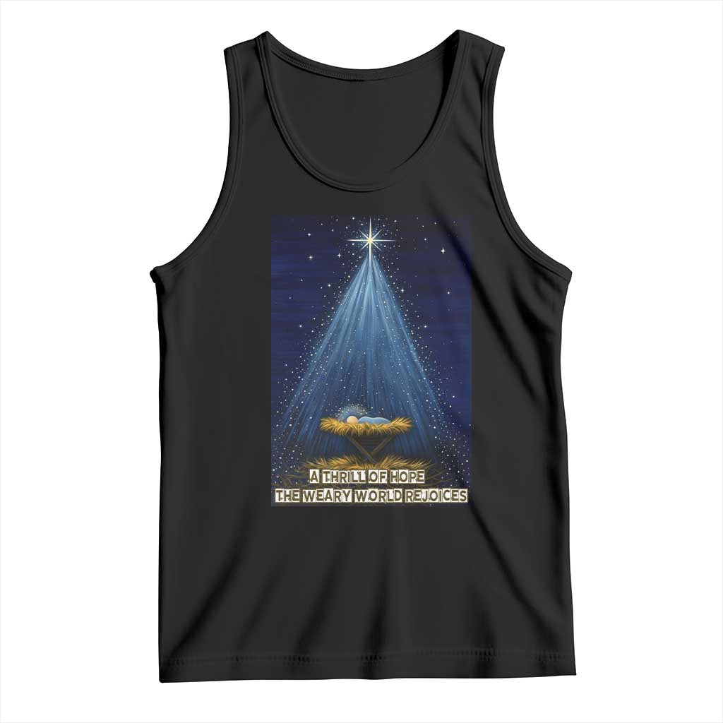 Nativity Scene Christmas Tank Top Biible Baby Jesus Christian - Wonder Print Shop