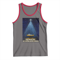 Nativity Scene Christmas Tank Top Biible Baby Jesus Christian - Wonder Print Shop