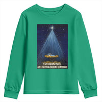 Nativity Scene Christmas Youth Sweatshirt Biible Baby Jesus Christian - Wonder Print Shop
