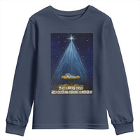 Nativity Scene Christmas Youth Sweatshirt Biible Baby Jesus Christian - Wonder Print Shop
