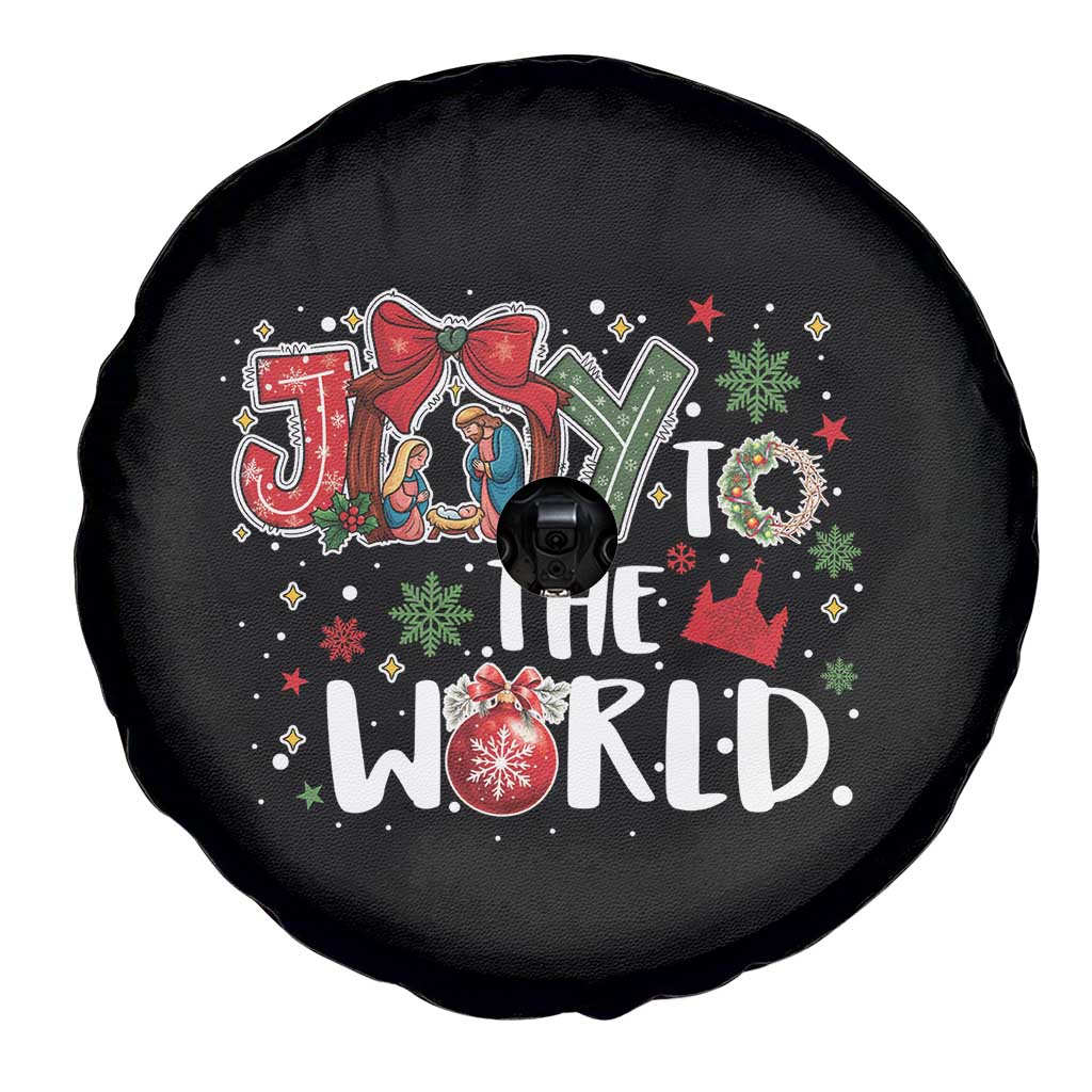 Nativity Scene Christmas Spare Tire Cover Joy To The World - Wonder Print Shop