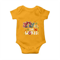 Nativity Scene Christmas Baby Onesie Joy To The World - Wonder Print Shop