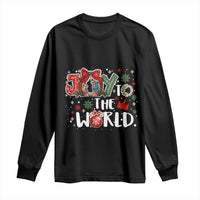 Nativity Scene Christmas Long Sleeve Shirt Joy To The World - Wonder Print Shop