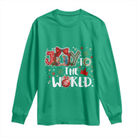 Nativity Scene Christmas Long Sleeve Shirt Joy To The World - Wonder Print Shop