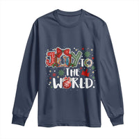 Nativity Scene Christmas Long Sleeve Shirt Joy To The World - Wonder Print Shop