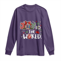 Nativity Scene Christmas Long Sleeve Shirt Joy To The World - Wonder Print Shop