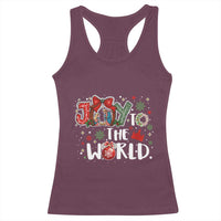 Nativity Scene Christmas Racerback Tank Top Joy To The World - Wonder Print Shop