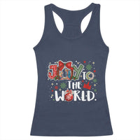 Nativity Scene Christmas Racerback Tank Top Joy To The World - Wonder Print Shop