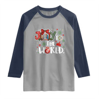 Nativity Scene Christmas Raglan Shirt Joy To The World - Wonder Print Shop