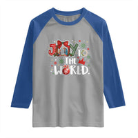 Nativity Scene Christmas Raglan Shirt Joy To The World - Wonder Print Shop