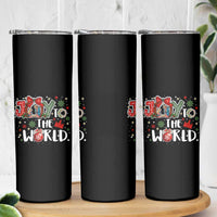 Nativity Scene Christmas Skinny Tumbler Joy To The World - Wonder Print Shop