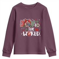Nativity Scene Christmas Youth Sweatshirt Joy To The World - Wonder Print Shop