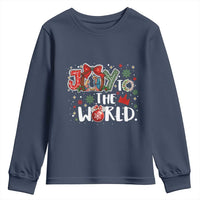 Nativity Scene Christmas Youth Sweatshirt Joy To The World - Wonder Print Shop