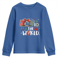 Nativity Scene Christmas Youth Sweatshirt Joy To The World - Wonder Print Shop