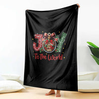 Jesus Christmas Throw Blanket Joy To The World - Wonder Print Shop