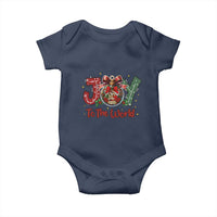 Jesus Christmas Baby Onesie Joy To The World - Wonder Print Shop