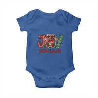 Jesus Christmas Baby Onesie Joy To The World - Wonder Print Shop